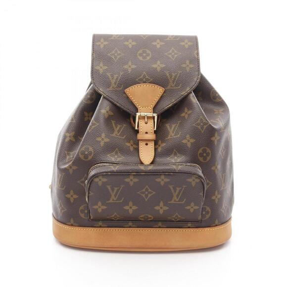 Louis Vuitton Handbags - LOUIS VUITTON Brown Monogram Leather Backpack
